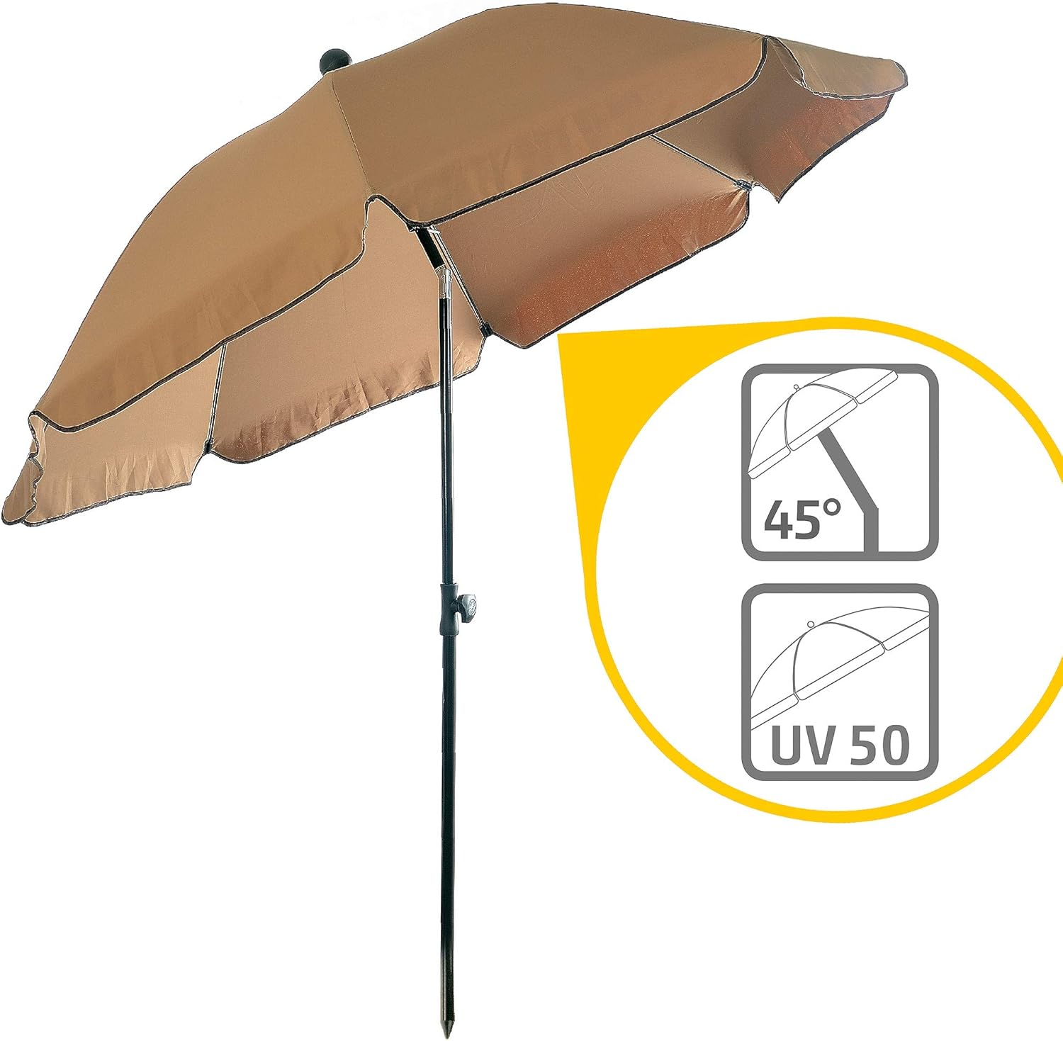 Parasol rond pour balcon transforme les petits balcons en oasis