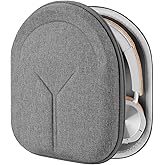 Geekria Shield Headphones Case Compatible with B&O Beoplay HX, H9i, H95, H9, H8, H6, H4, Portal Gaming, Replacement Hard Shell Travel Carrying Bag with Cable Storage (Grey)