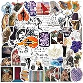 Throne of Glass Aesthetics Novel Stickers Pack,Book Stickers 50pcs Gift Decoration Vinyl Waterproof Stickers for Water Bottle,Skateboard,Journaling,Car Decals Gifts for Kids Teens Adult