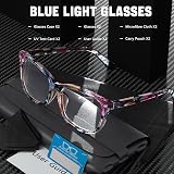 COOLOO Blue Light Blocking Glasses Anti Glare TR90 Frames Lightweight view 5