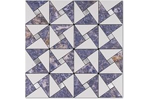 V-MOZZA Peel and Stick Backsplash Metal Tile, 10-Sheet Peel and Stick Mosaic Tiles Windmill Puzzle Metal Mixed Stick on Backsplash Tiles for Kitchen Bathroom Wall Fireplace
