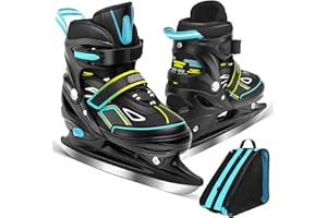 OBENSKY Ice Skates for Kids - Adjustable Ice Skating Shoes with Free Ice Skating Bag - Fun Hockey Skates for Toddlers, Boys and Girls - Suitable for Outdoor and Skating Rink