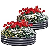 KING BIRD Raised Garden Bed Galvanized Round