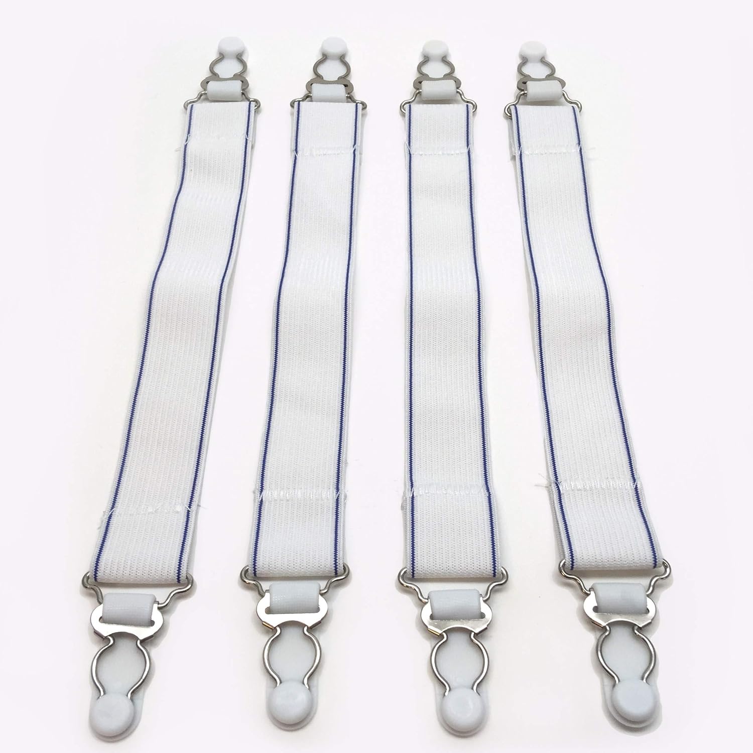 Fresh Ideas Bed Sheet Straps – Easy to Use Sheet Holders Adjustable to Fit All Size Beds, 4 Pack: Home & Kitchen