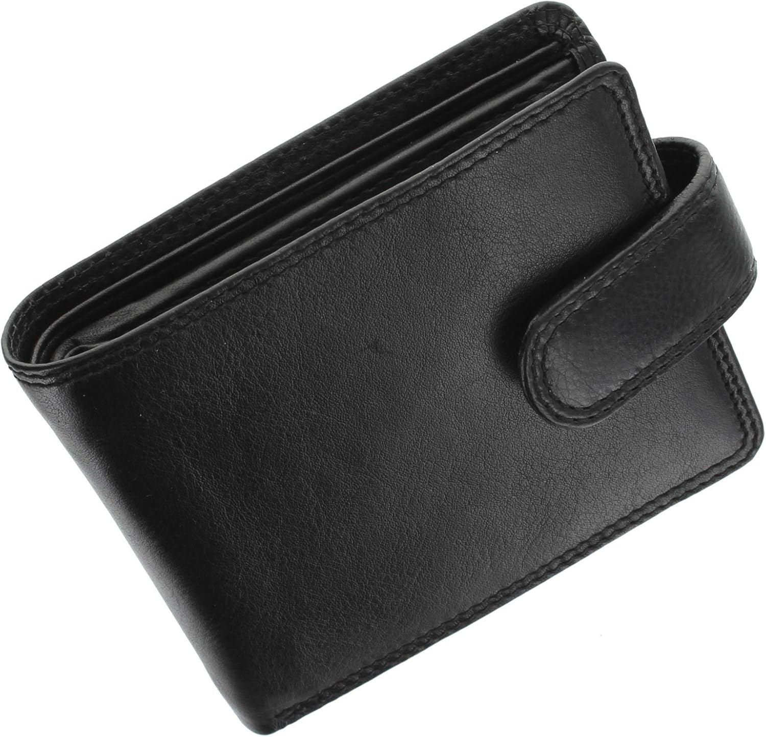 VISCONTI Heritage Collection Strand Leather Wallet with Tab Closure RFID Blocking HT13 Black - Image 5