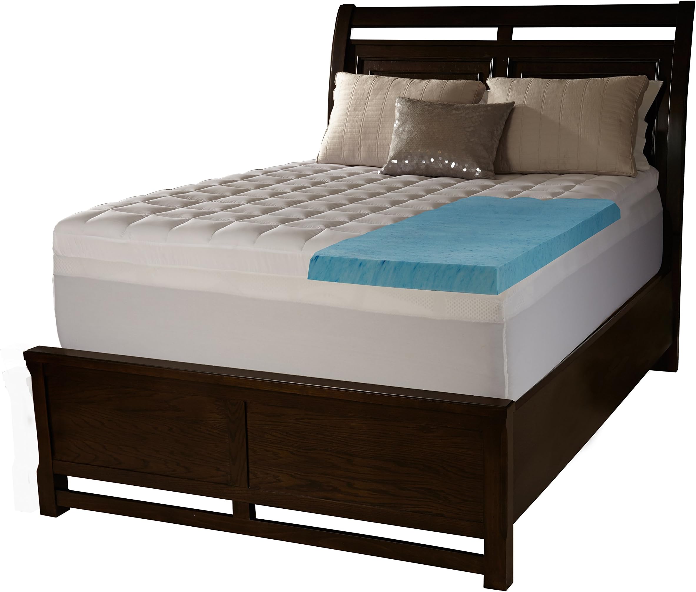 Simmons Beautyrest Comforpedic Loft from Beautyrest 4-inch Supreme Gel Memory Foam and 1.5-inch Fiber Mattress Topper Full