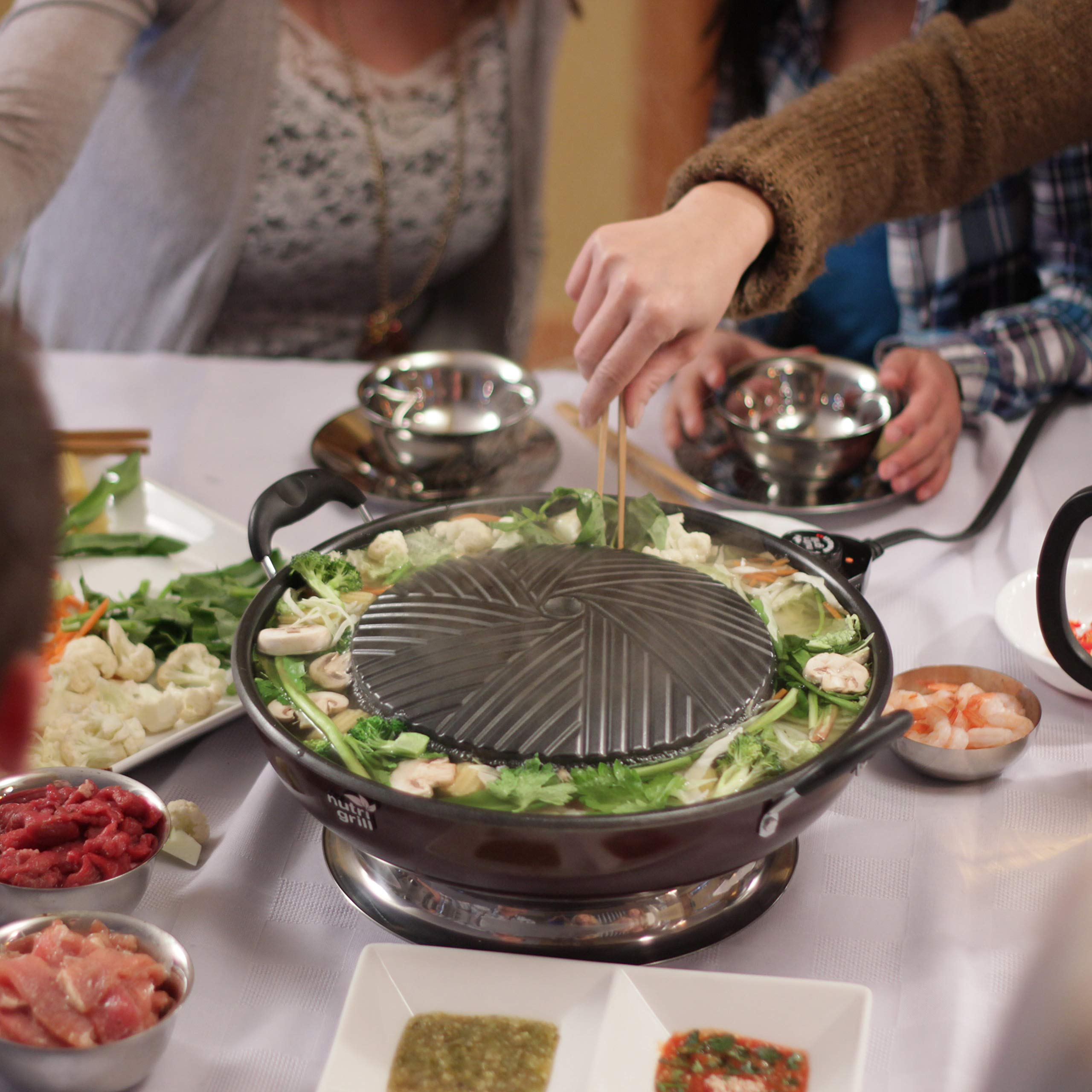 NutriGrill Electric Grill With Accessories Healthy Smokeless Cooking