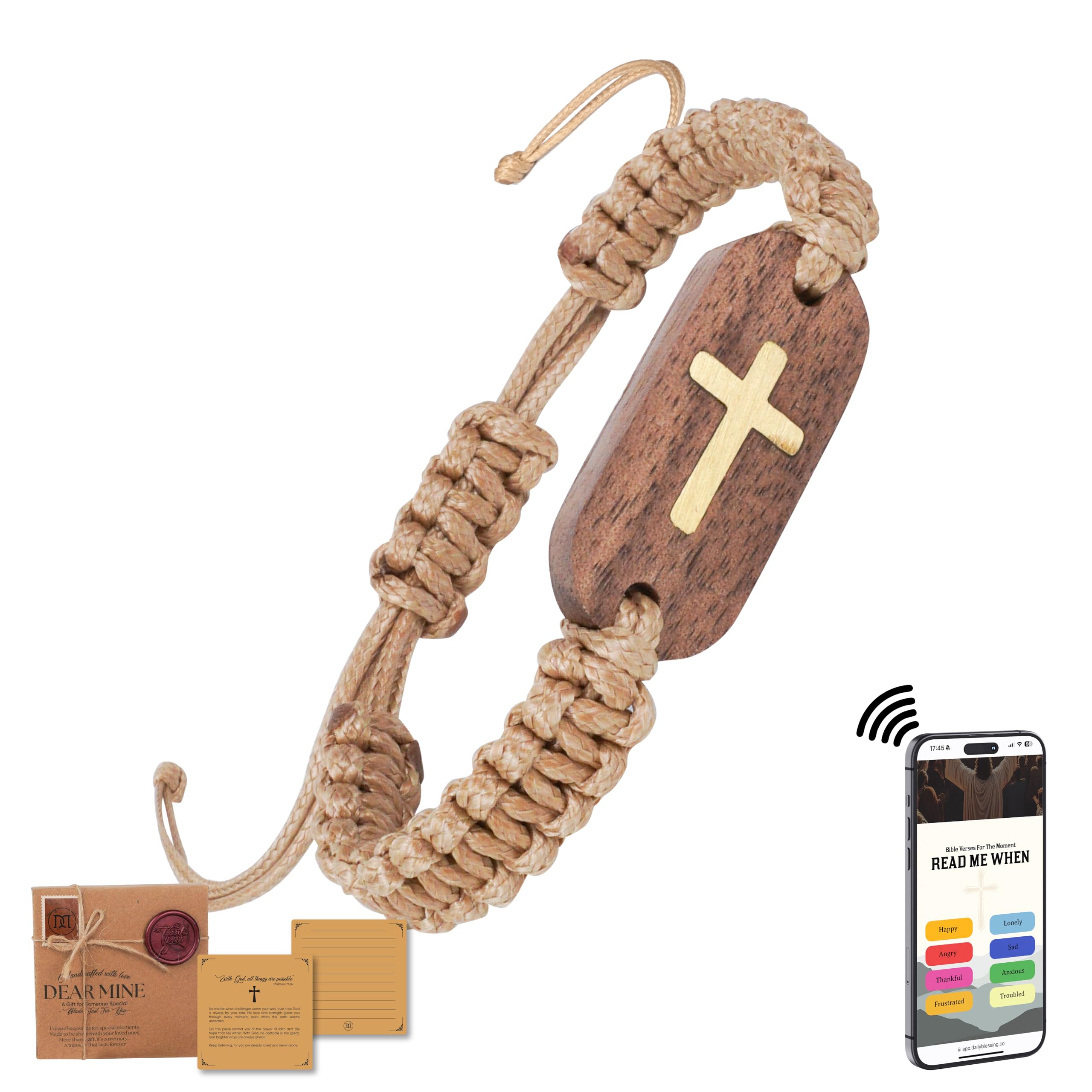 Dearmine Daily Bible Verse Bracelets, Daily