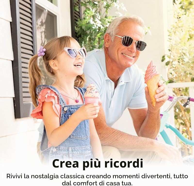 CREAMi Swirl - Macchina per gelato e servire, sorbetto, frappè, yogurt congelato, programma a basso contenuto calorico e altro, 13 in 1, manico morbido e 2 confezioni di crema Swirl da 453,6 g,
