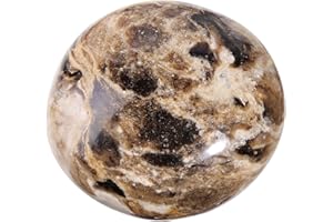 dssmboom Irregular Oplite Crystal Palm Worry Stones for Relaxing Anxiety Stress, Polished Pocket Stone for Meditation Chakra Balancing