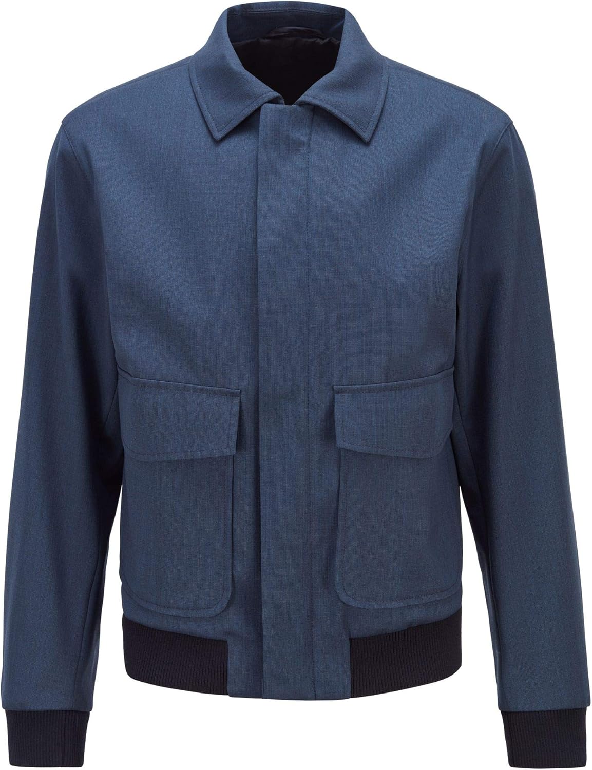 BOSS Mens ESPNarten BlousonStyle Slimfit Jacket in Stretch Wool with