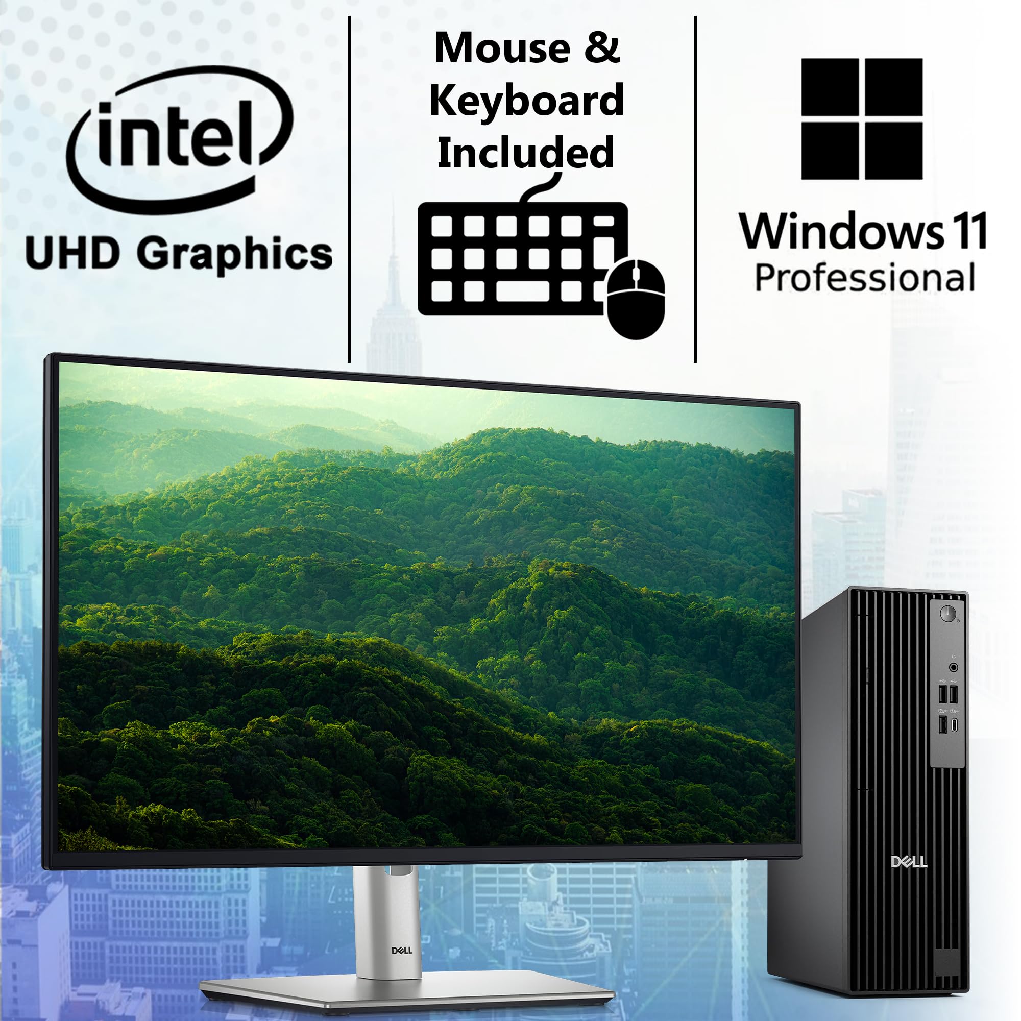 Dell Pro Slim QCS1250 (Replaces Optiplex 7020 SFF) Intel 14-Core i5-14500, 16GB DDR5 RAM, 512GB SSD, RJ-45, DP Port, HDMI, Wired KB & Mouse, W11P, 3YR WTY, Business Desktop