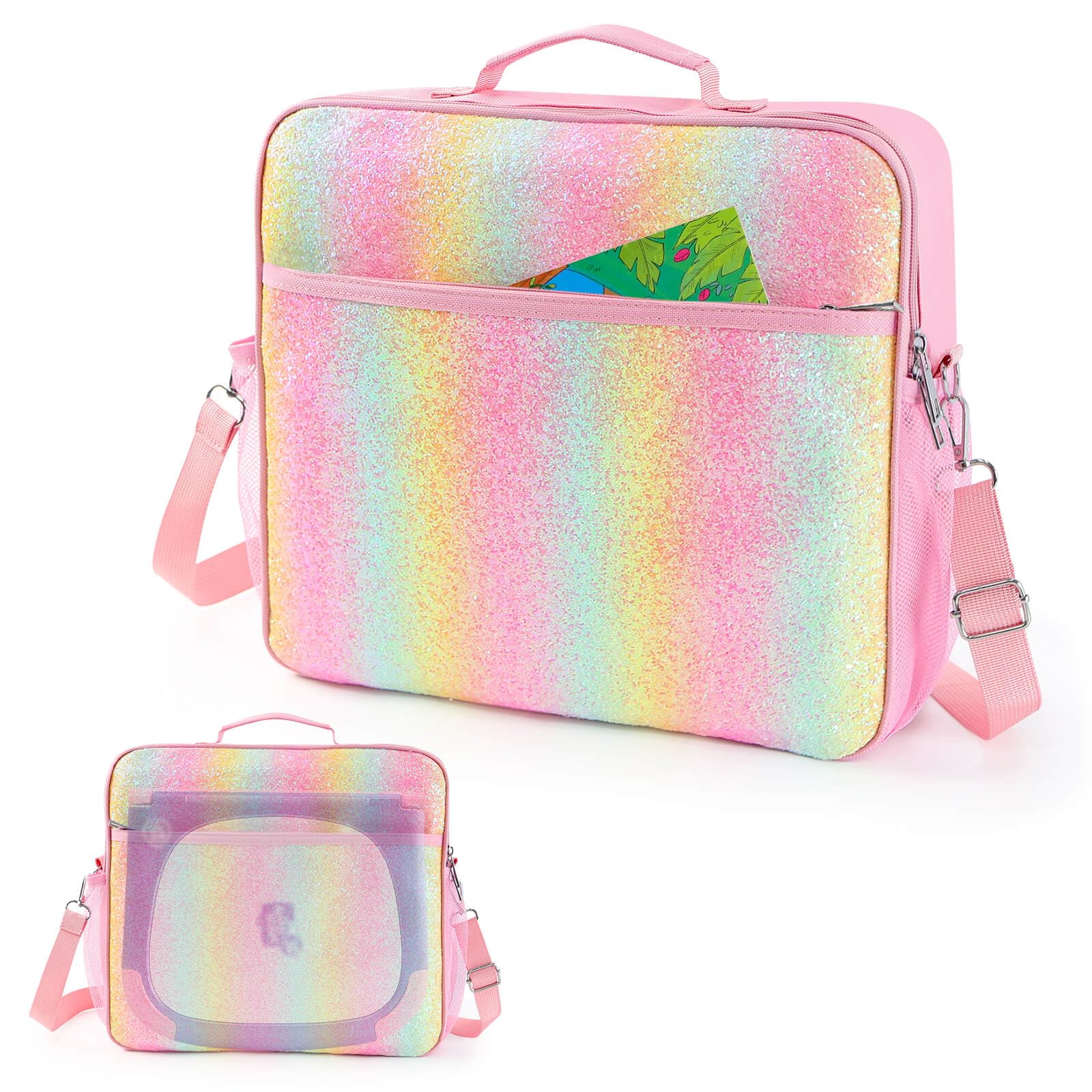 Photo 1 of 2 3 4 5 6 7 Girls Tote Compatible with LeapStart Learning System, Rainbow Sequins Leapfrog Learning Toys Case Gifts for Toddlers Age 2-7, Crossbody Bag Storage Leapfrog Leapstart Books - Case Only