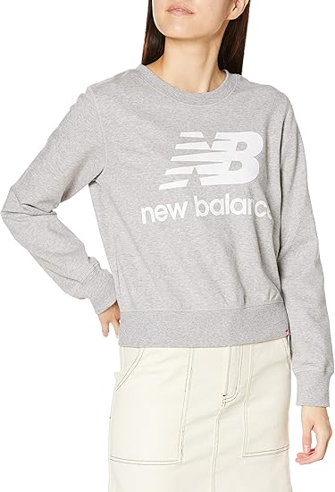 Amazon ニューバランス スウェット クルー Awt レディース フィットネス トレーニング スウェット パーカー 通販