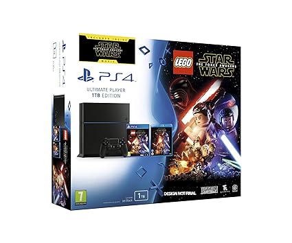 PlayStation 4 - Konsole (1TB) CUH-1216B + Lego Star Wars Das Erwachen der Macht + Blu-Ray
