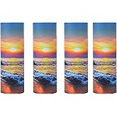 Ocean Sunset Scattering Urn – Biodegradable Scatter Tube for Ashes - Cremation Urn for Adult Ashes (Small(Set of 4))