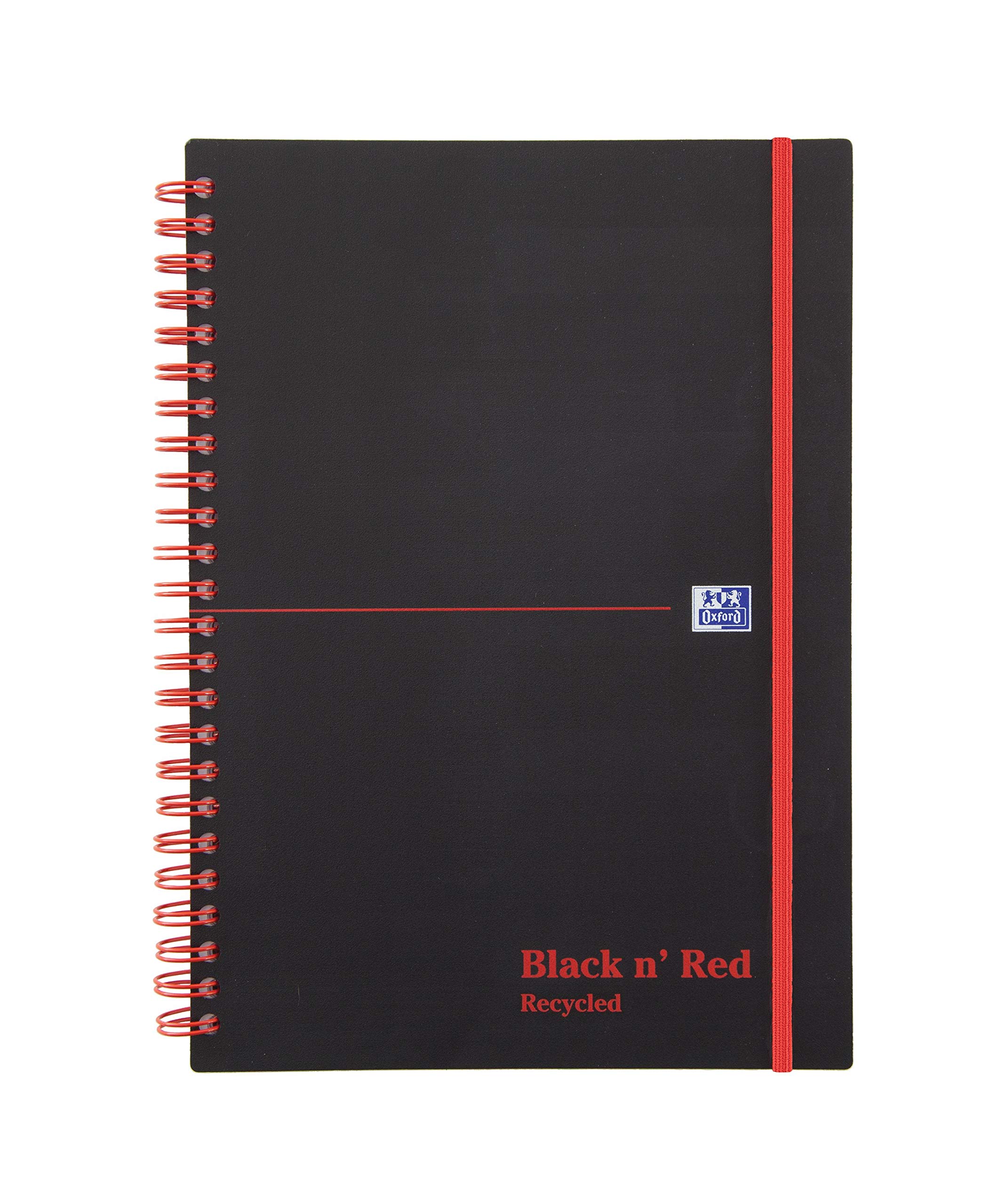 Black n Red Book Wirebound Recycled Polypropylene 90gsm 140 Pages A5 Ref L67027 [Pack of 5]