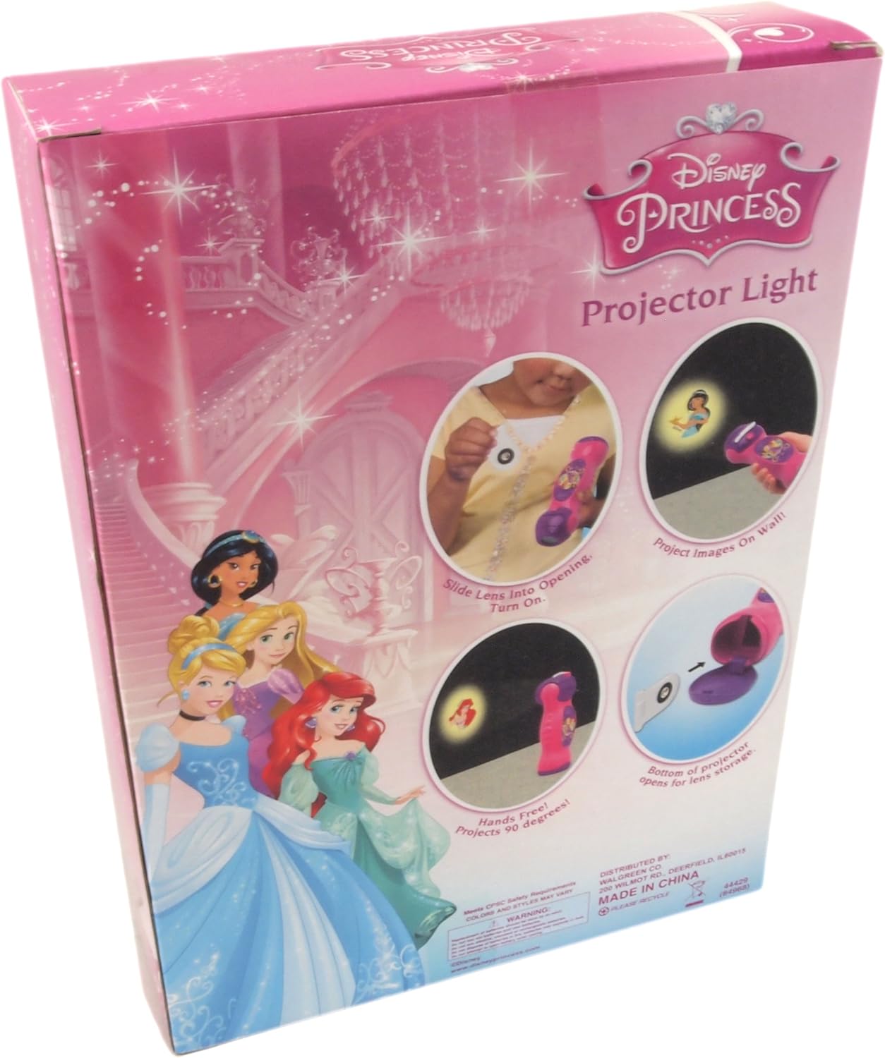 Disney Princess Projector Light featuring Jasmine, Ariel ...