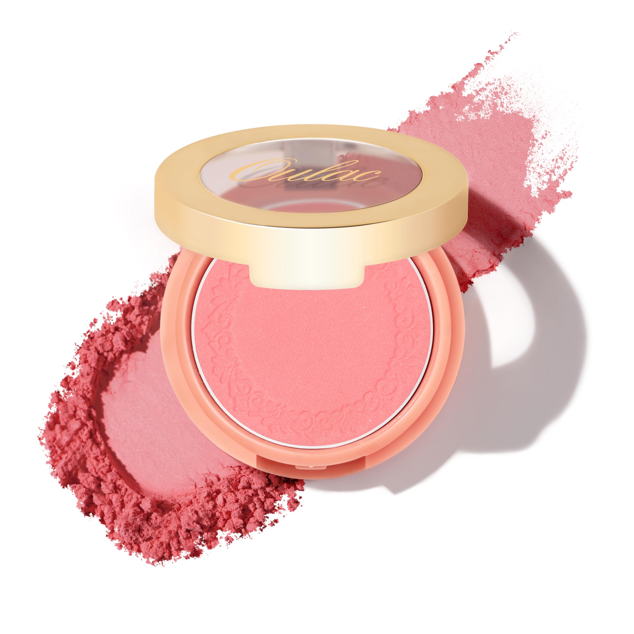 Oulac Pink Blushers for Cheeks Make up, Powder Blush For High-Pigment Colour, Long-Lasting Fade & Sweat Resistant, Vegan & Cruelty-Free, N13 Petal Blossom — image 1