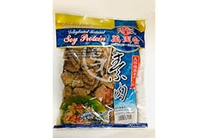 Mong Lee Shang Vegan Beef Meat Substitute – TVP Soy Protein, Plant-Based Meat Alternative, Non-GMO, Unflavored Sliced Vegan Protein, 5.3oz