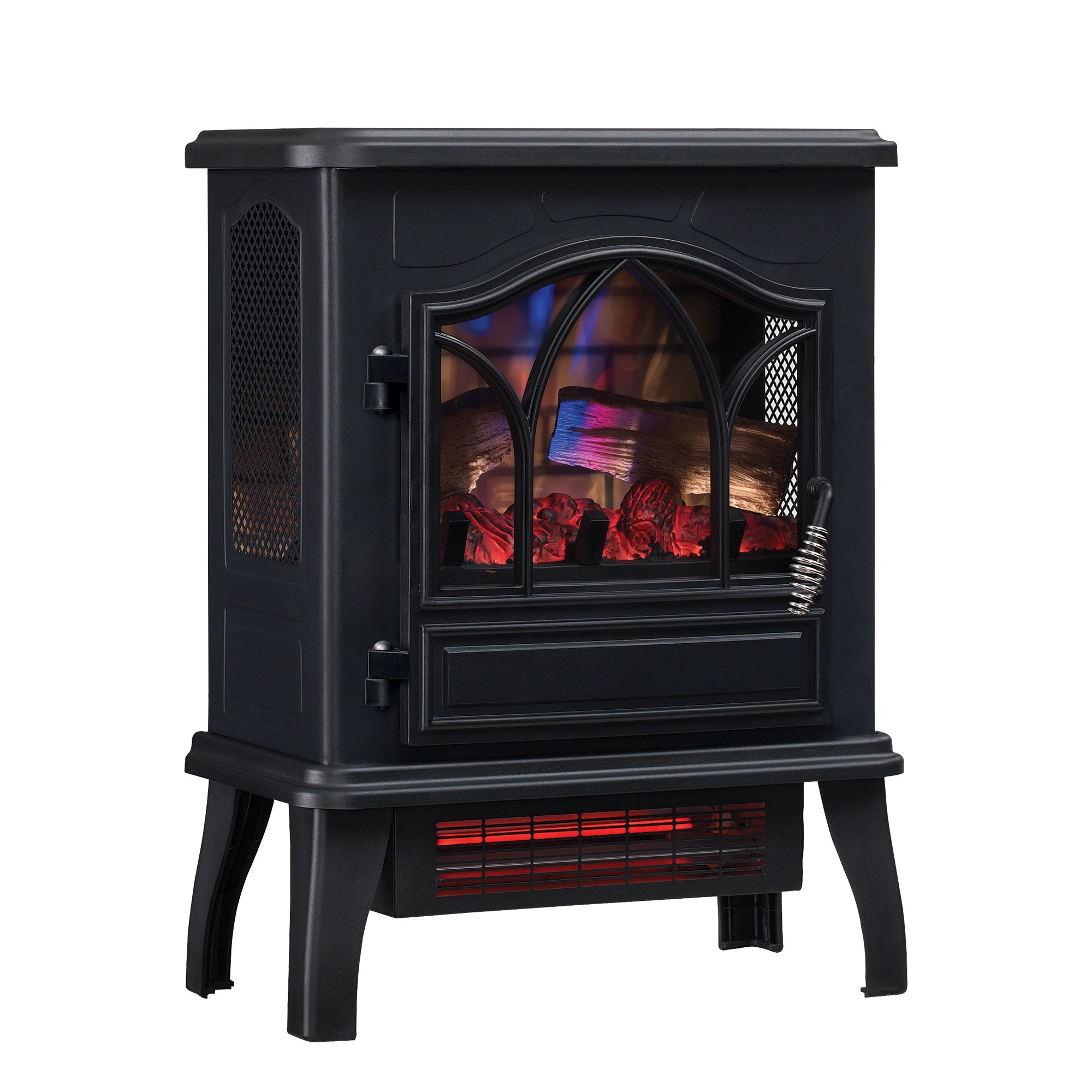 Photo 1 of duraflame® 3D Infrared Quartz Electric Fireplace Stove Heater, Black