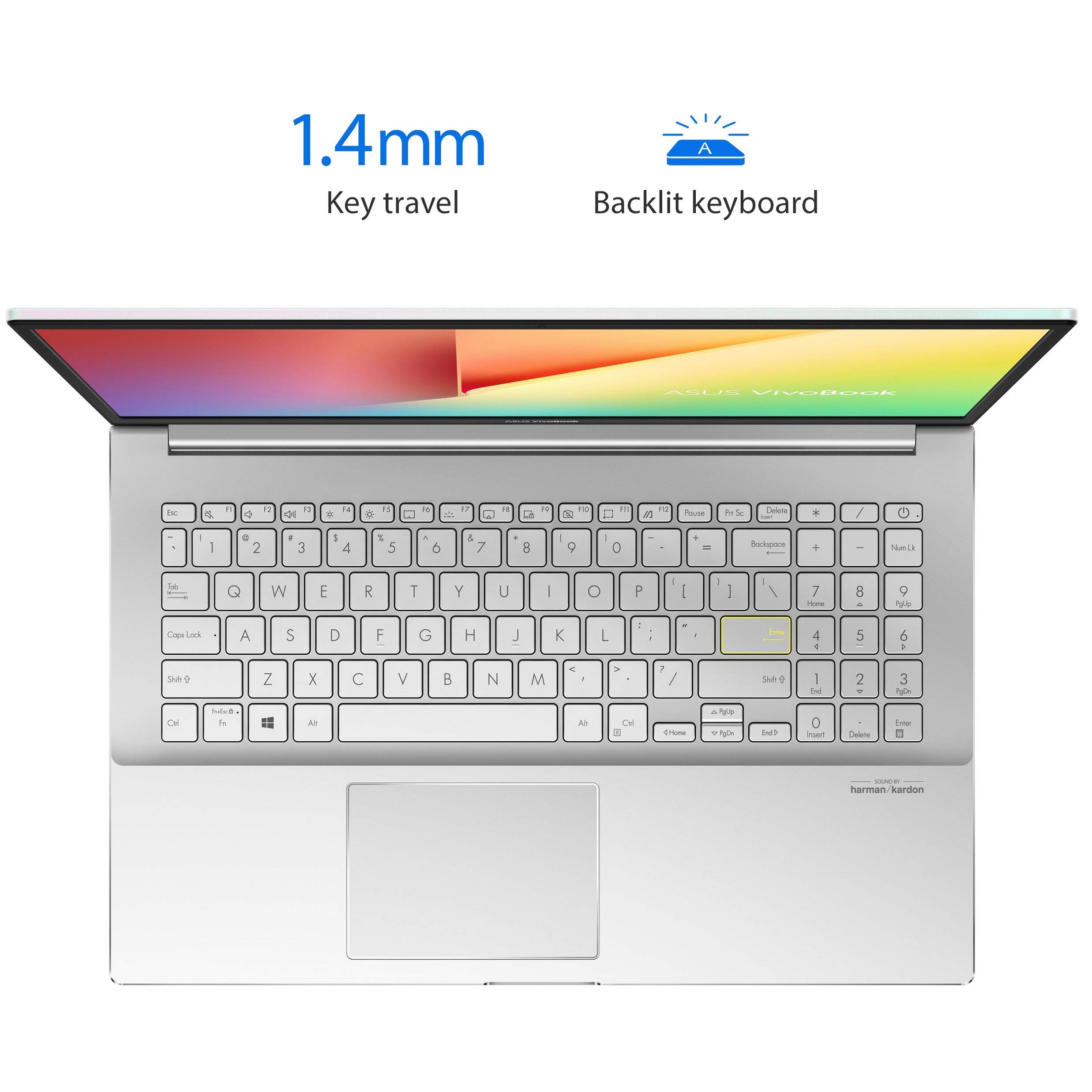 ASUS VivoBook S15 S533 Thin and Light Laptop, 15.6” FHD Display, Intel Core i5-10210U CPU, 8GB DDR4 RAM, 512GB PCIe SSD, Windows 10 Home, Dreamy White, S533FA-DS51-WH