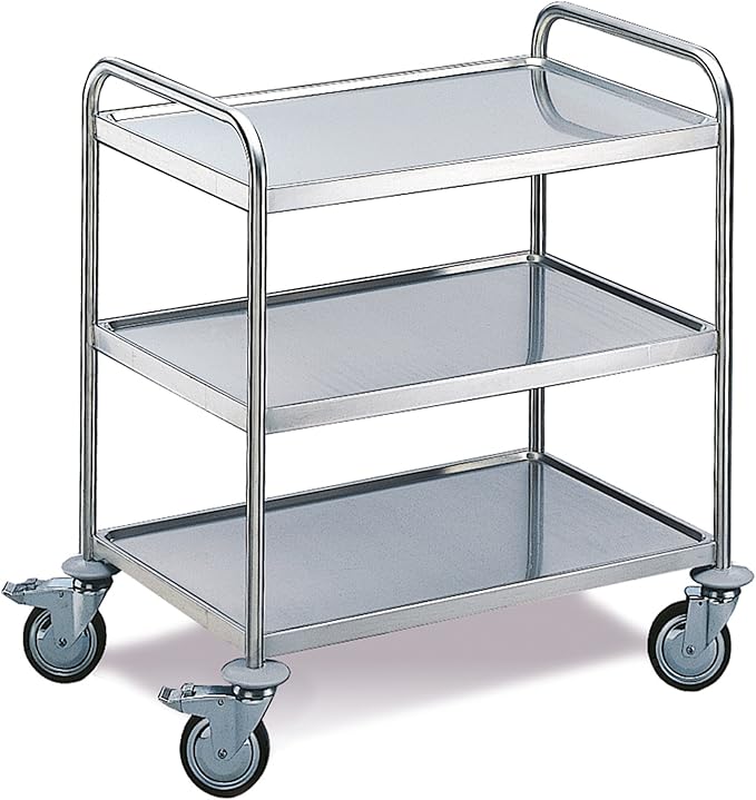 Stainless Steel Table Top Cart with 3 Shelves (600 x 400 mm) Amazon.co