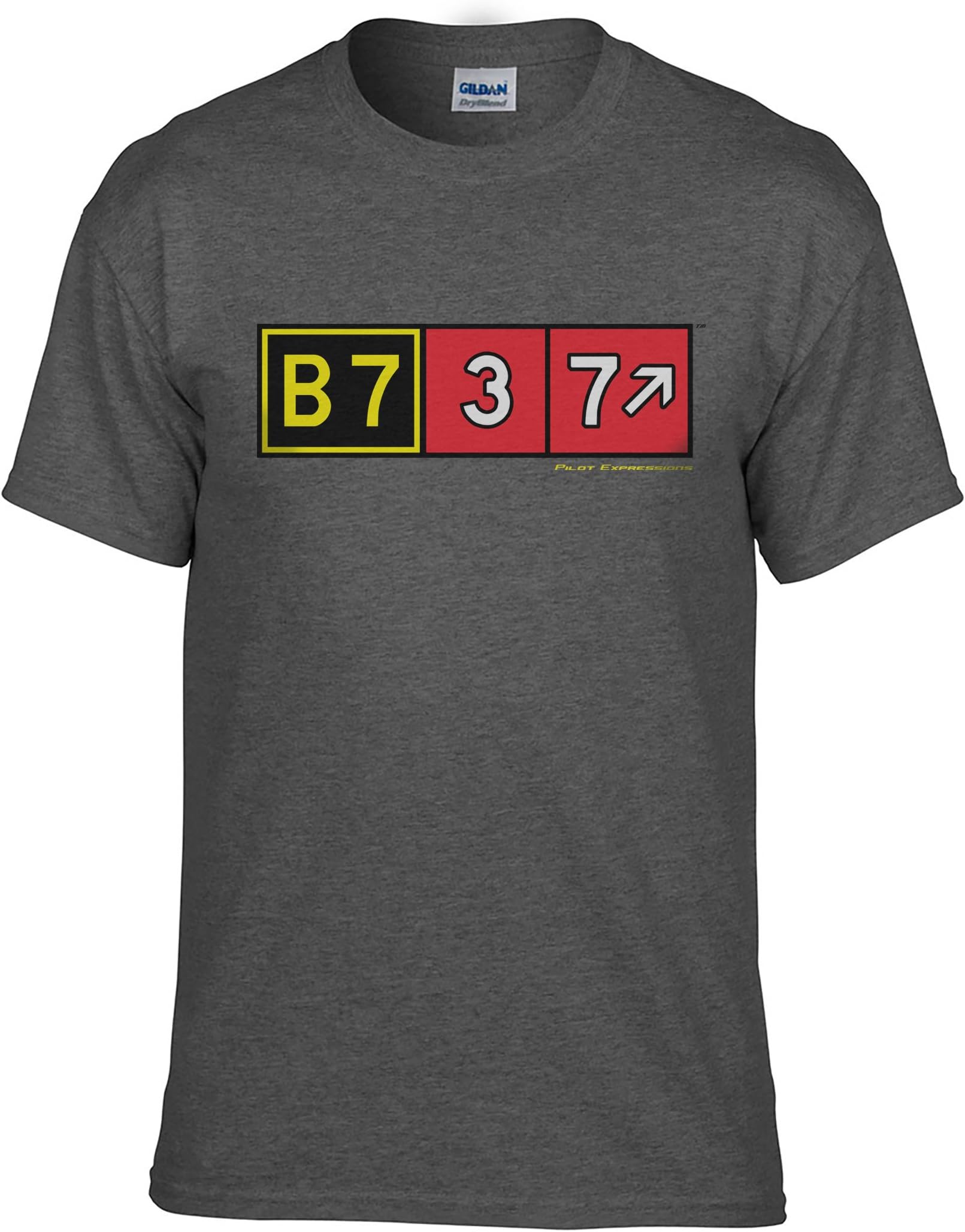 Pilot Expressions Men's Boeing 737 Taxiway Sign T-Shirt
