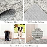 Homcomodar Boho Hallway Runner Rug 65x240cm Non Slip Washable Distressed view 2