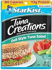 StarKist Tuna Creations Deli Style Tuna Salad, 3 oz Pouch (1 Pack) Ready to Eat Wild Caught Tuna, 13g Protein, 80 Calories Pe