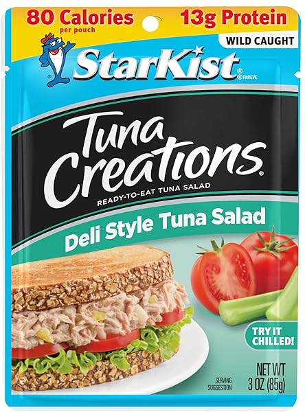 STARKIST TUNA CREATIONS, DELI STYLE TUNA SALAD, SINGLE SERVE POUCH, 3 OZ