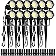 VEVOR Landscape Lighting, 6W Low Voltage LED Landscape Lights, IP66 Waterproof Landscape Spotlights Yard Lawn Garden Pathway Outdoor Lights 12V 24V 450LM Warm White 3000K (12 Pack with Connectors)