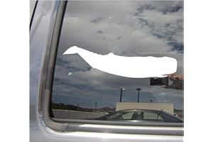 RIGHT NOW DECALS Sperm Whale Cachalot Moby Dick - Cars Trucks Moped Helmet Hard Hat Auto Automotive Craft Laptop Vinyl Decal Store Window Wall Sticker 01306