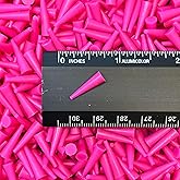 High Temp Masking Supply .062" x .187" (1/16 x 3/16) Silicone Rubber Plugs - Tapered Stoppers for Powder Coating, Painting, Automotive, Crafts, DIY - Non-Toxic, Flexible, Reusable STP101 (50 Pack)
