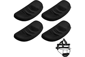 UNIFAMILY 4Pcs Softball Fielder's Facemask Chin Cup, Softball Face Mask Chin Pad Replacement, Face Defense Cup, Catchers Mask