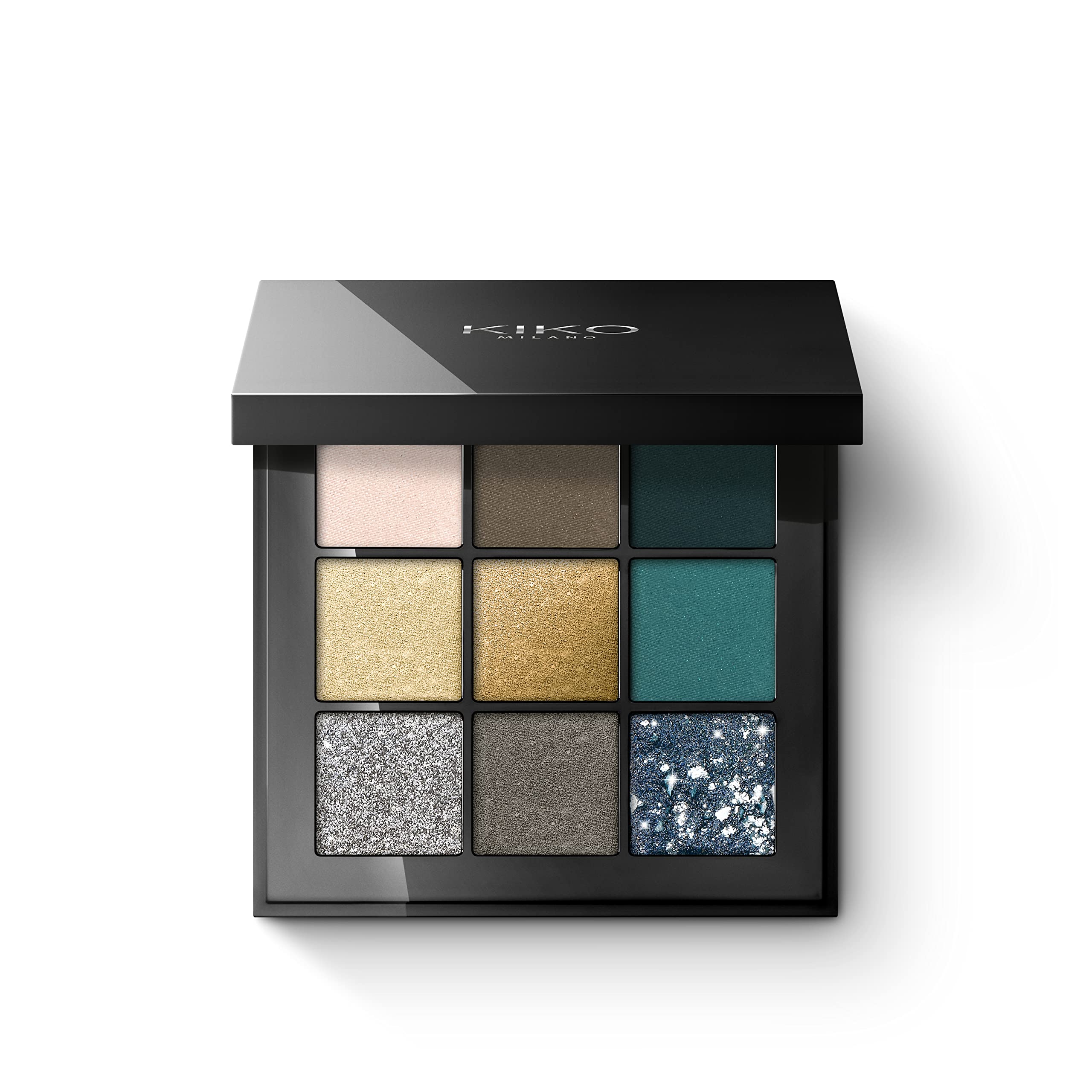 KIKO Milano Glamour Multi Finish Palette 06 | Palette With 9 Eyeshadows In Different Finishes