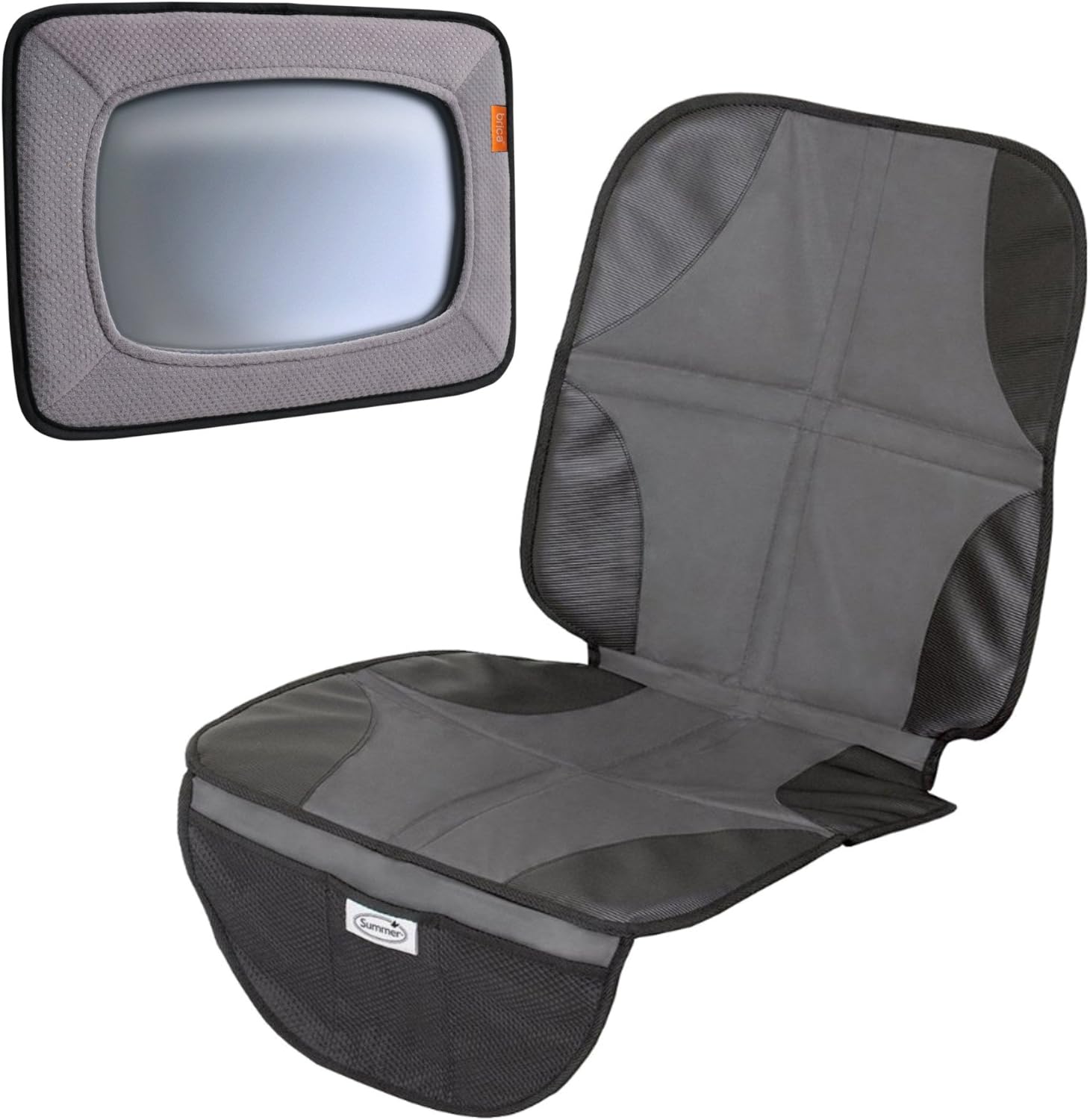 Brica Miroir Bebe En Vue Avec Tapis De Siege Auto Amazon Fr Bebes Puericulture
