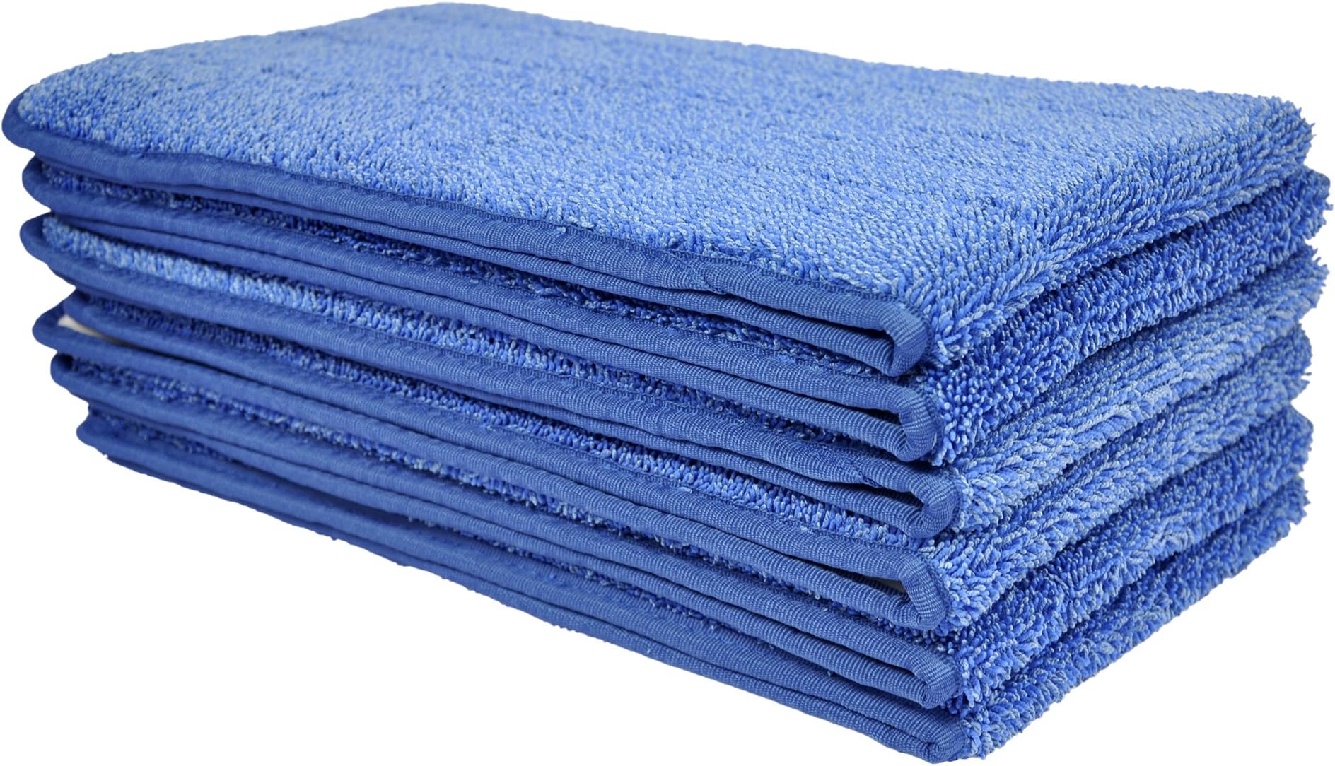 CleanAide All Purpose Mega Microfiber Mop Pads for 24 Inch Plate 6 Pack