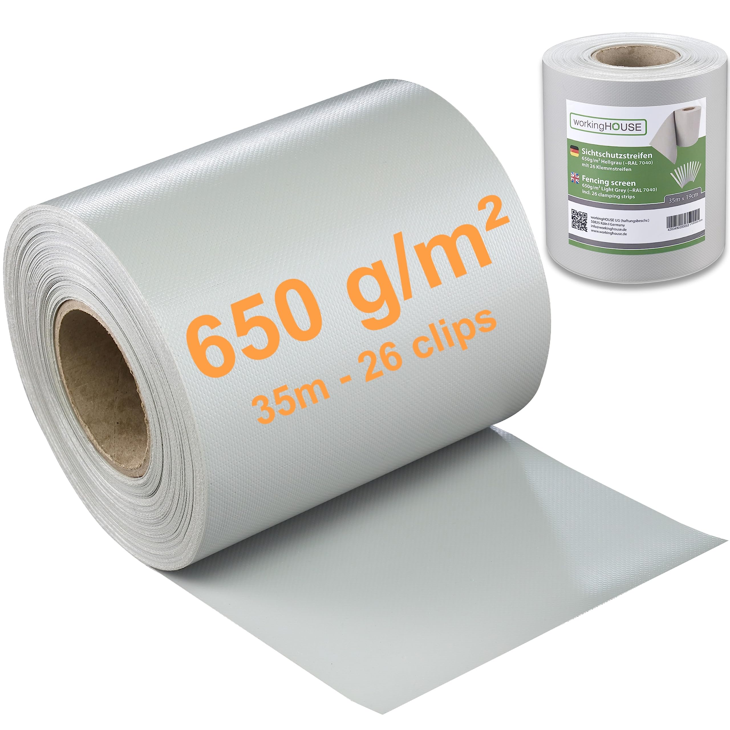 ViewProtect Premium Opaque Privacy Fencing Film 35&nbsp;m x 19&nbsp;cm Wide