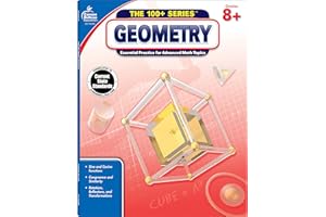 Carson Dellosa The 100 Series Geometry Workbook, Math Book for Grades 8 and Up Covering Trigonometry, Geometric Equations, and More, Classroom or Homeschool Curriculum (Volume 7)