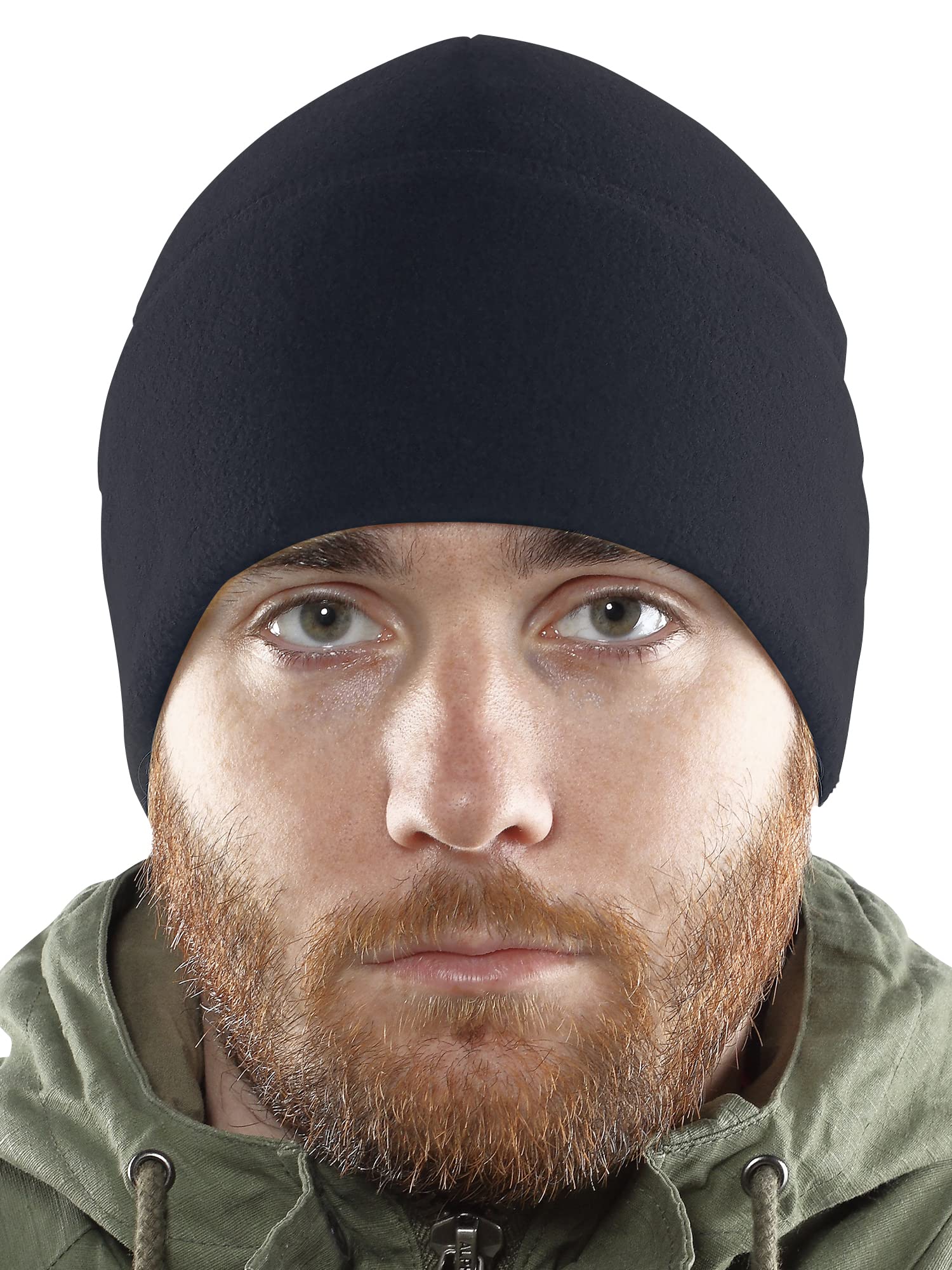 Photo 1 of 2SBR 2SABERS Fleece Winter Warm Watch Cap - Mens Outdoor Cold Weather Skull Beanie Hat Dark Navy Blue