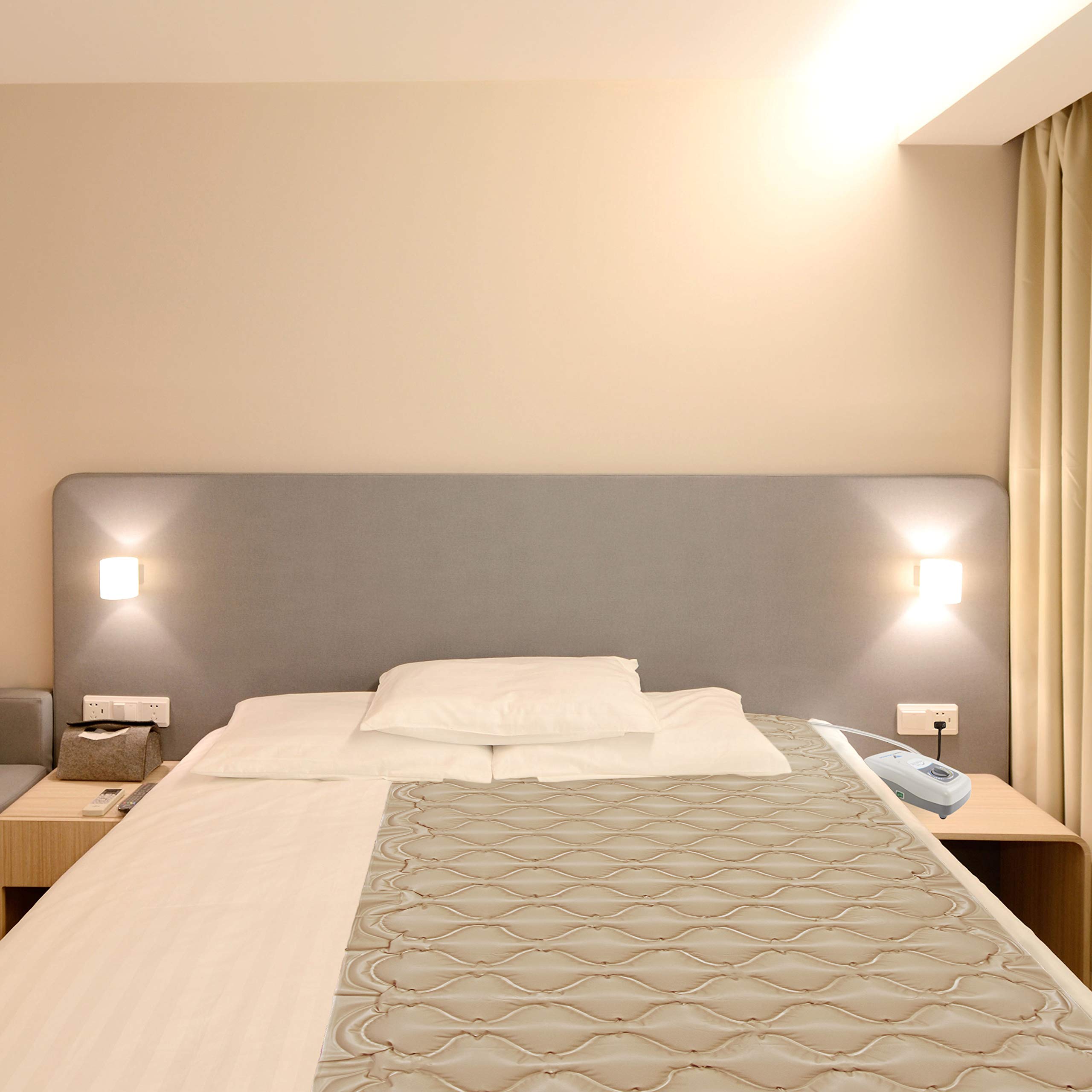 Vaunn Medical Cloud Air Whisper Quiet Alternating Air Pressure Mattress Topper with Pump Twin Size 36