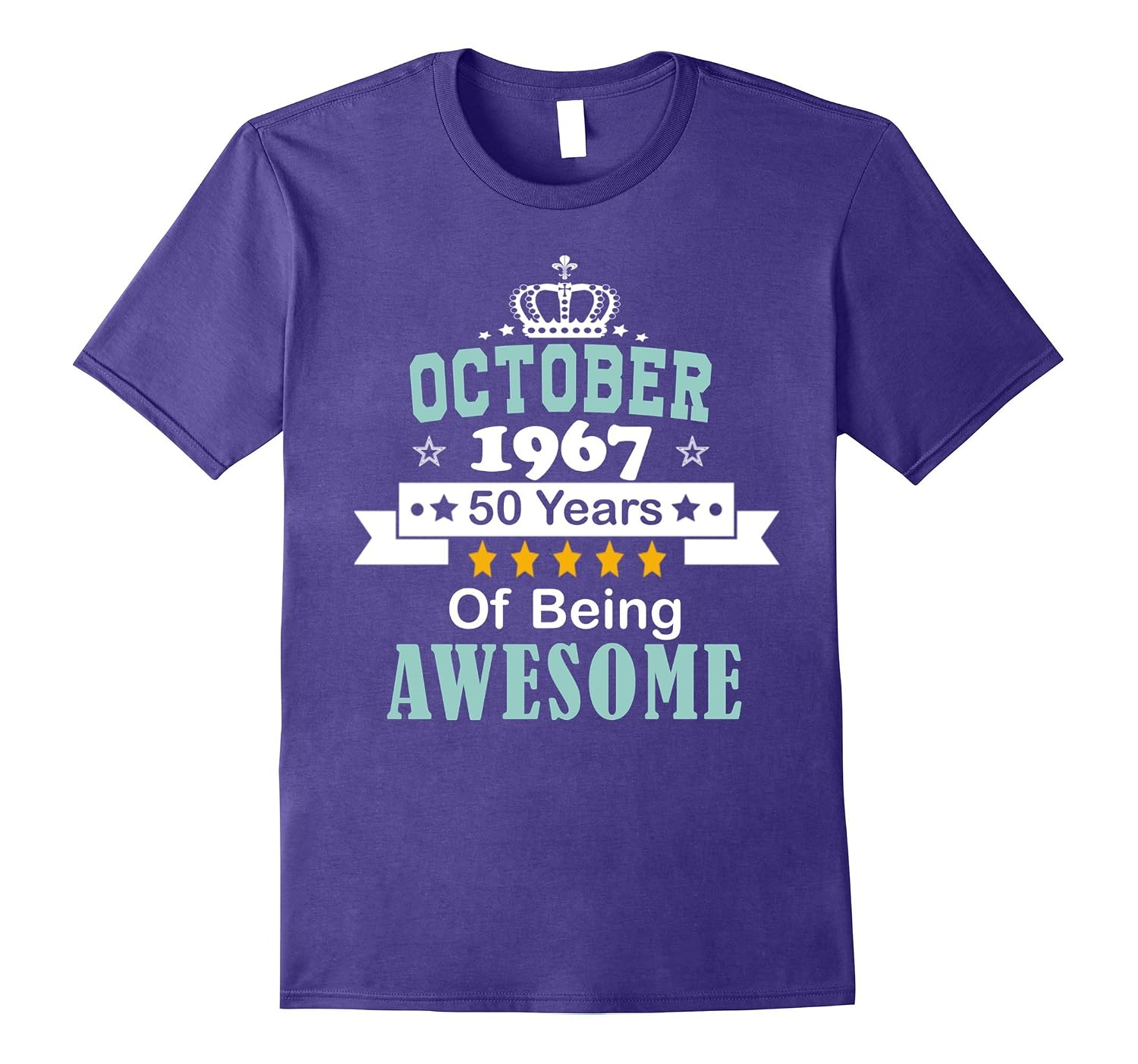 50 years of being awesome t shirt