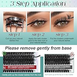 FADVAN Thick Lash Clusters 60D+80D 3D Fluffy