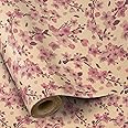 RUSPEPA Cherry Blossom Wrapping Paper Roll for Women Girls, Mini Roll, Pink Sakura Floral Kraft Gift Wrap Paper Perfect for Spring, Wedding, Birthday and Special Occasions, 17 Inches x 16.4 Feet