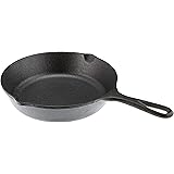 Lodge 8 Inch Cast Iron Skillet. Small Pre-Seasoned Skillet for Stovetop, Oven, or Camp Cooking