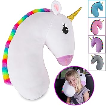 Amazon Com Travel Pets Unicorn Seat Belt Pillow White Baby