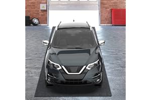 OLanto Garage Floor Mat 7'5" x 20', Premium Oil Absorbent Pad for Car, SUV, MPV, Pick-up Truck, Protects Surfaces, Reusable/Washable/Durable, Non Slip TPR Backing, Charcoal