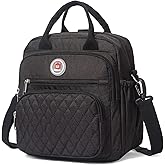 EKERHO Insulated Lunch Bag Backpack for Women/Men, 3 carrying way Lunch Tote, Large Waterproof Cooler Box with Side pockets for Adults, College, Work, Beach, Picnic, Black