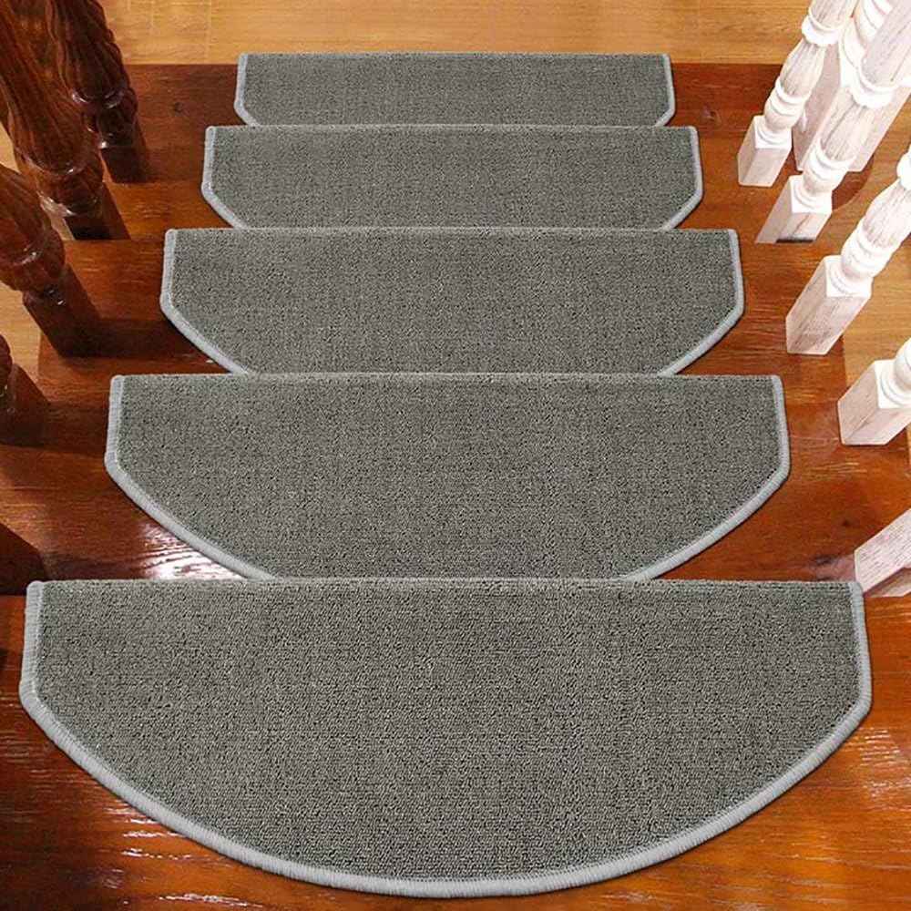 ZZHF Solid Color/Simple Stair Mat/Wear-resistant Stairs Non-slip Mat/Self-adhesive Step Mat (A pack of 1) carpet underlay (Color : D, Size : 100 * 24cm)